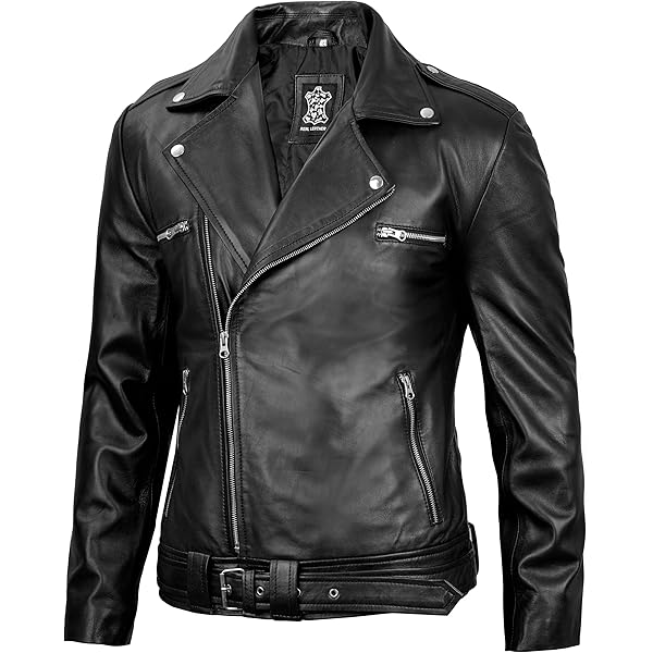 Jackets-Leather Leather Jacket 'Nembos' in Cowhide XS Black at